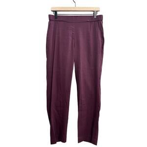 J. Jill Linen Stretch Beet‎ Skimmer Pant Elastic Waist Size Small